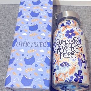 Owlcrate Summer was a book of Hope water bottle